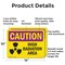 Signmission Radiation & Laser Sign, 10 in H x 14 in W, Aluminum, Rectangle OS-2PACK-CR-A-1014-L-10170 - alternate 2